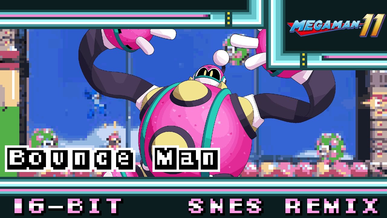 [16-Bit;SNES]Bounce Man - Mega Man 11 (MM7 Style)