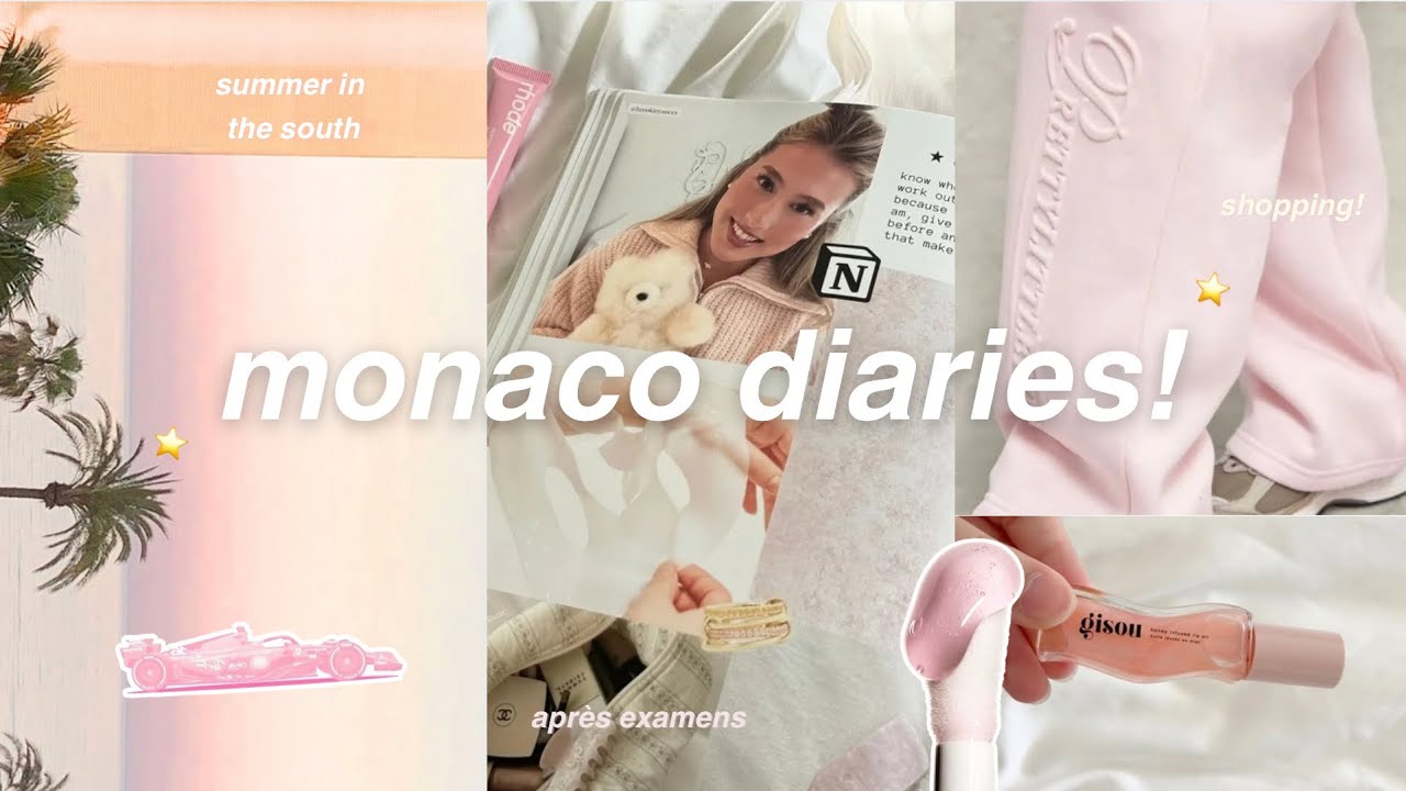 MONACO VLOG 🌸 beach days, hotel de paris, girls trip & self care