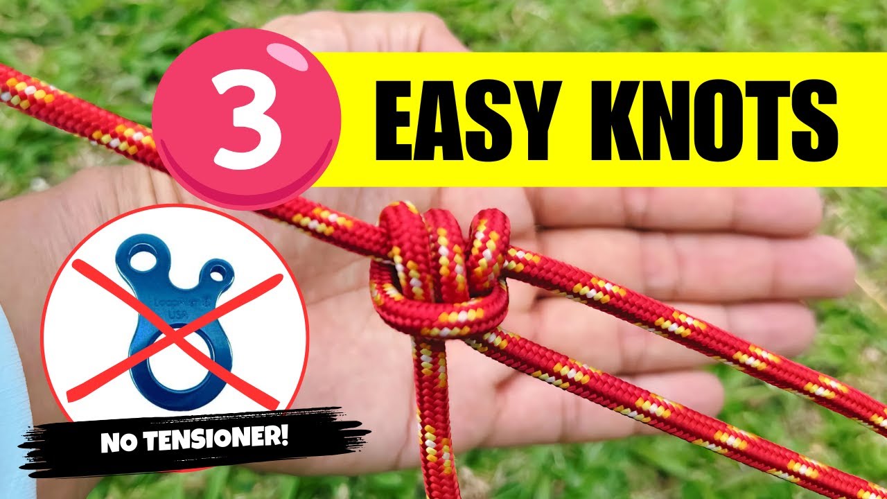 3 лучших узла для установки брезента: Trucker Hitch, Taut Line Hitch, Farrimond Friction Hitch #c...