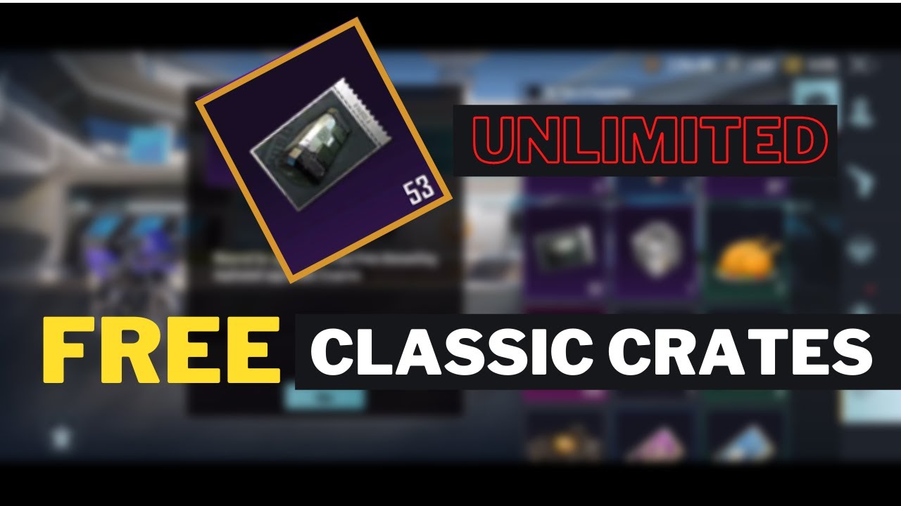 How To Get Free Classic Crates Pubg Mobile - Free Classic Crates Coupons
