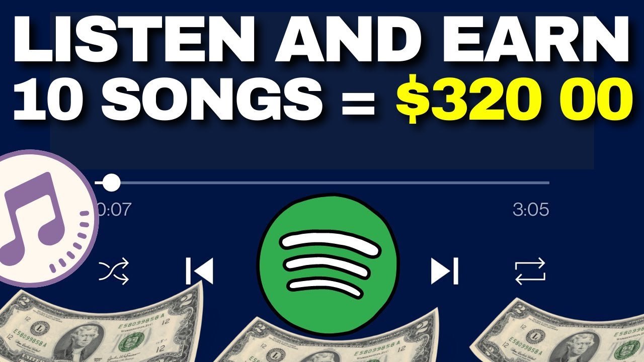 How To Listen to Music and Earn Money 10 Songs $320 — Make Money Online Listening to Music 2022