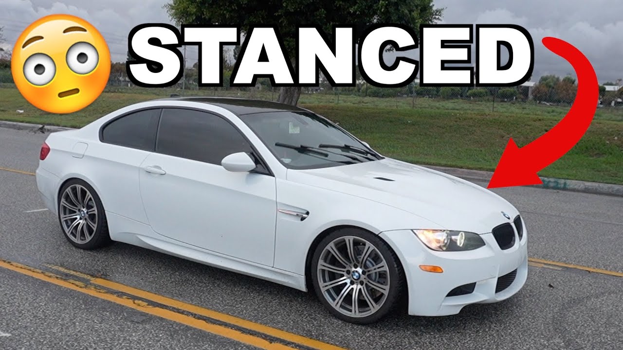 LOWERING MY BMW E92 M3 (LOOKS TUFF!)