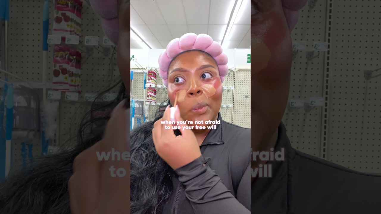 Get ready with me in the Dollar Tree 💚💄 #makeupshorts #grwm #dollartree #dollartreemakeup