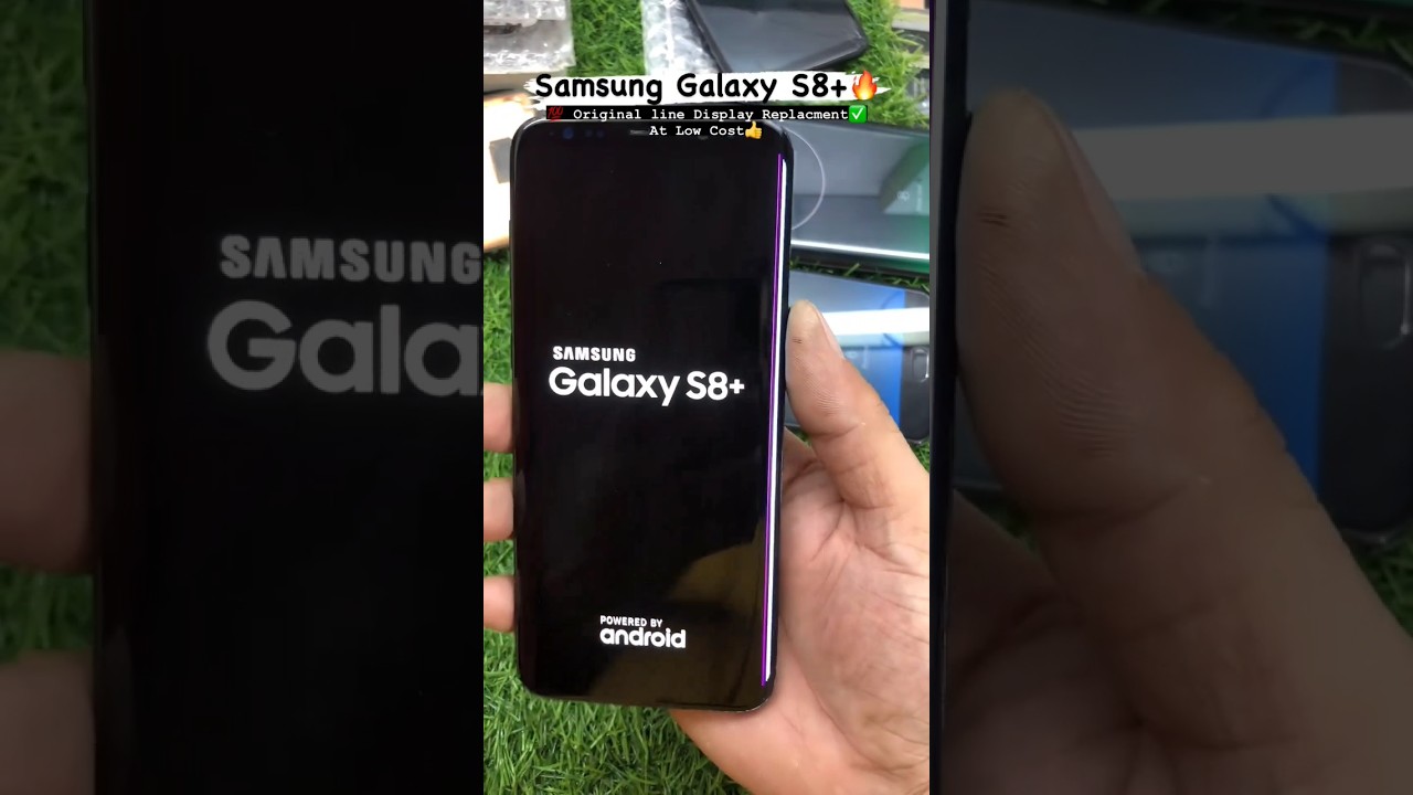 Samsung s8+ original line Display replacement at low cost 👍#technicalustaaj #javed #screenrepair