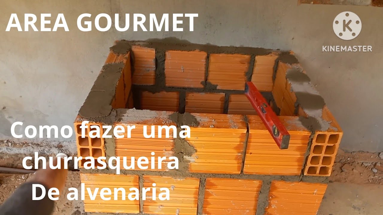 COMO FAZER UMA CHURRASQUEIRA DE ALVENARIA   #area goumet