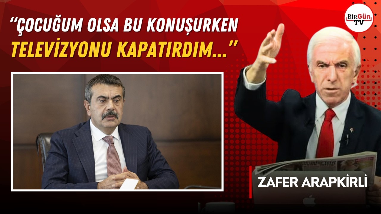 Zafer Arapkirli’den Yusuf Tekin’e sert sözler: “Çocuğum olsa bu konuşurken televizyonu kapatırdım…”