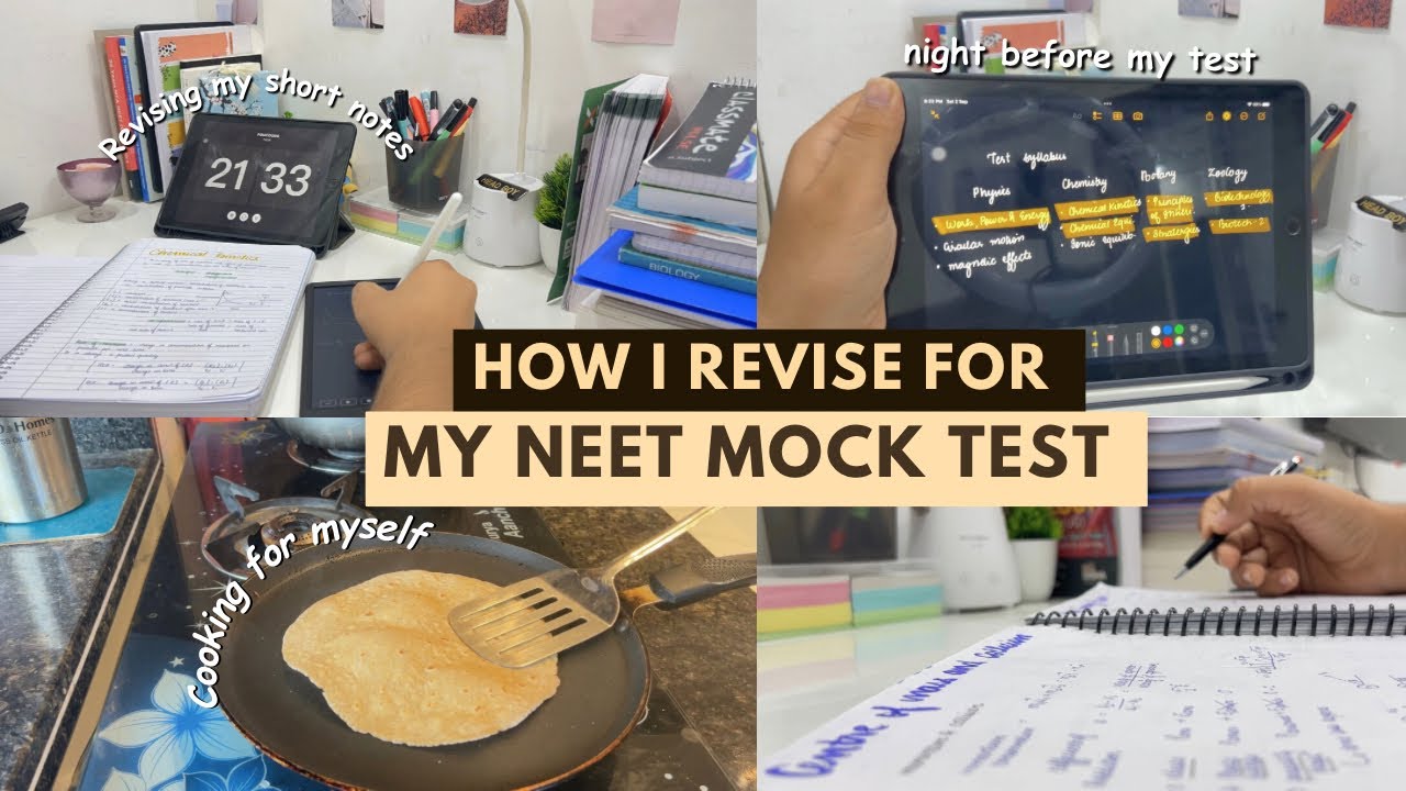 Night before my offline mock test 😩l neet study vlog l my revision strategy :)