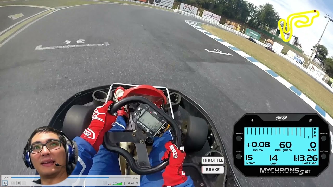 Guia de volta - Kartodromo de Betim - Traçado 1 - Kart 13hp