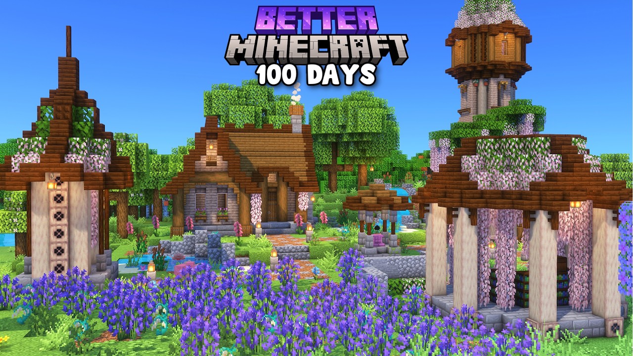 I Spent 100 Days in BETTER MINECRAFT 🪻
