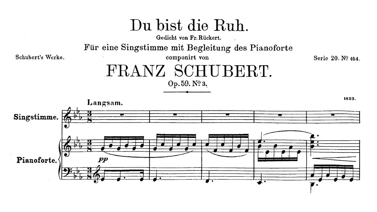 Schubert: Du bist die Ruh, D.776 - Hermann Prey, 1969 - Philips 6573 010