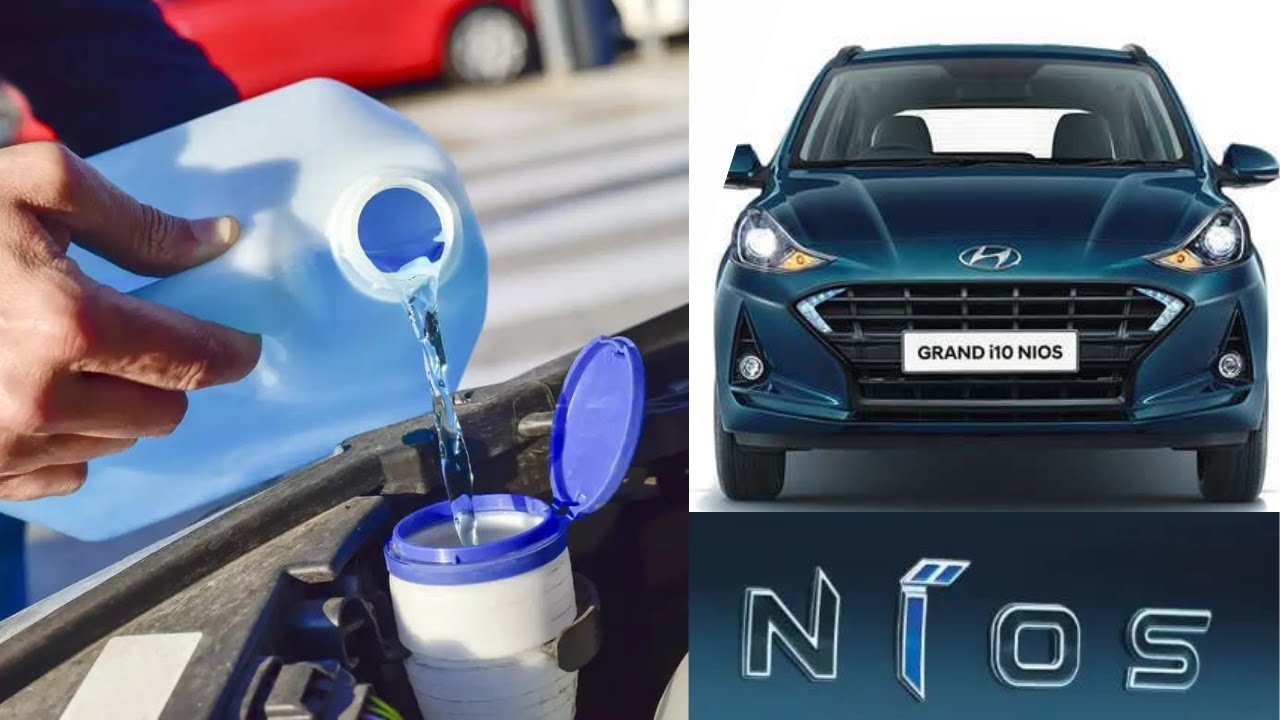 How To Refill Washer Fluid(Wiper Water) in Grand i10 Nios | Can We Use Water as Washer Fluid?