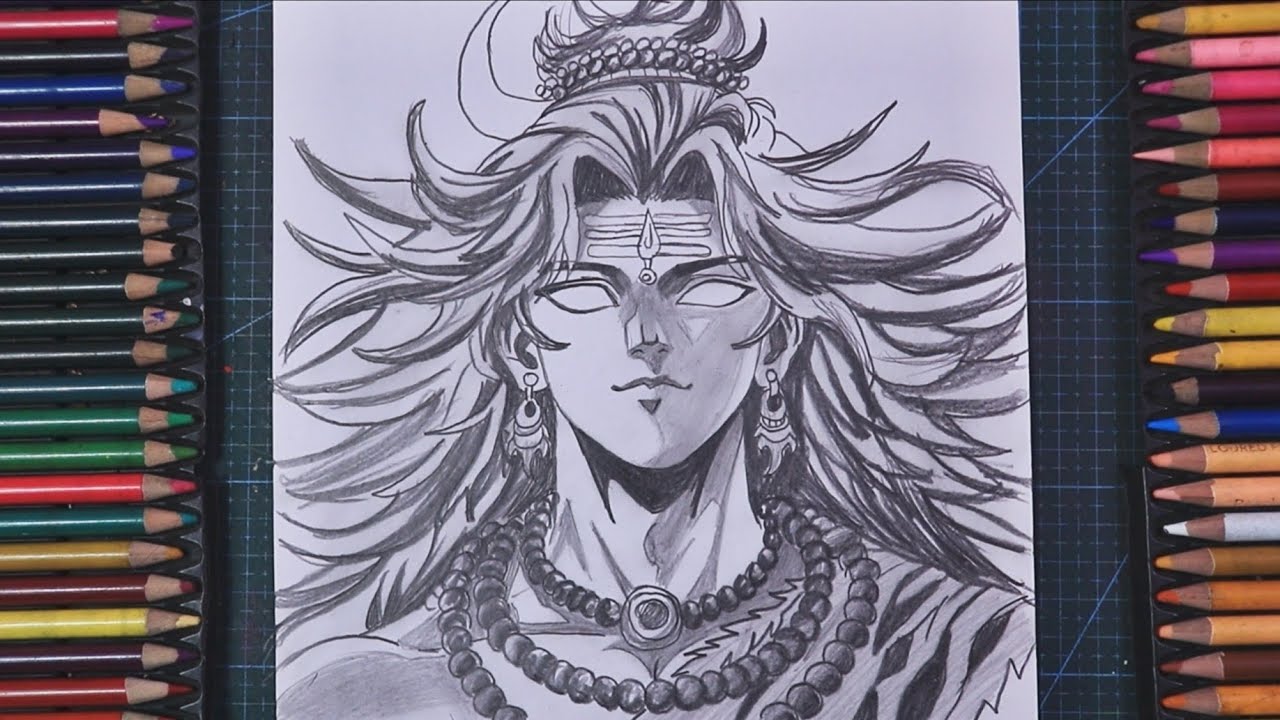 How To Draw Lord Shiva in Anime style  || Anime Drawing Step By Step