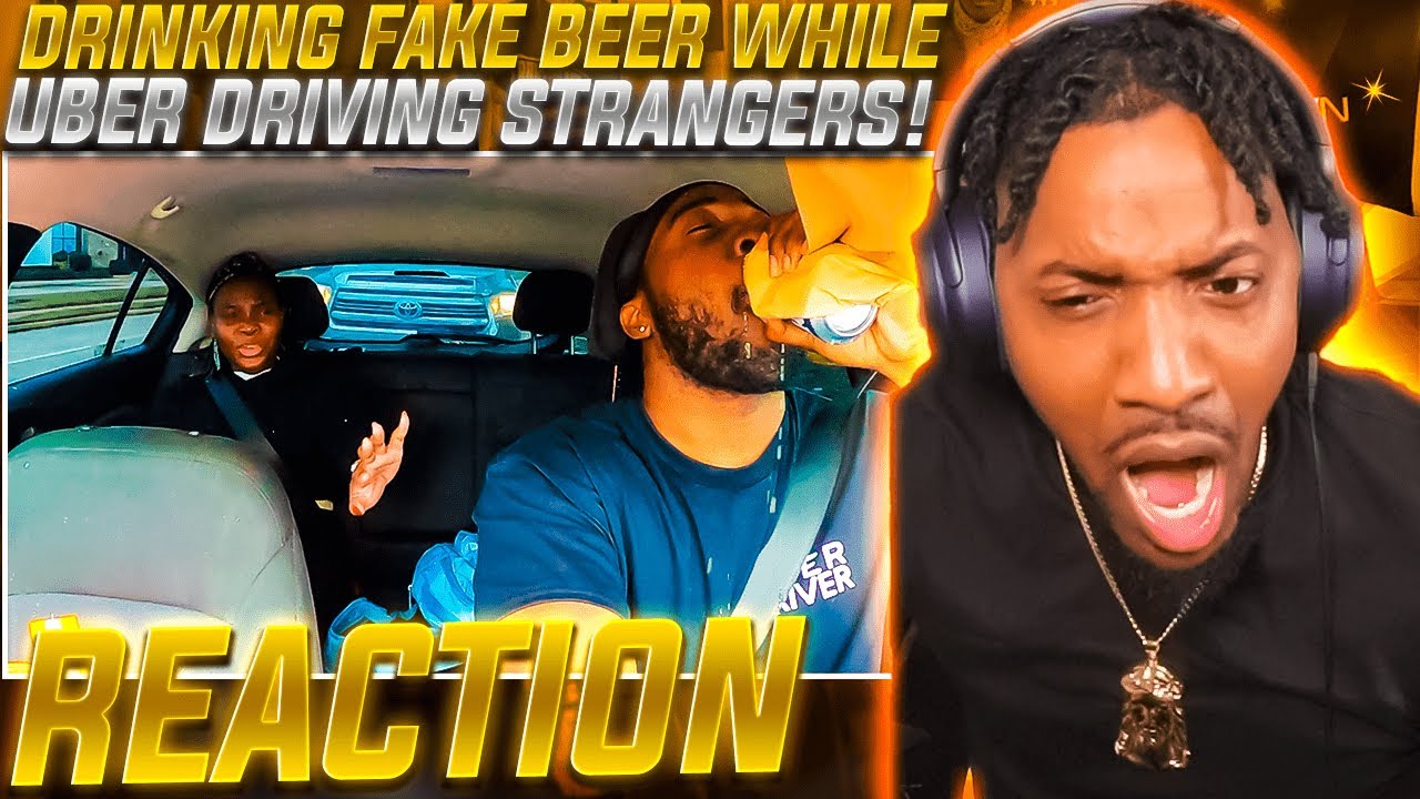 Drinking Fake Beer While Uber Driving Strangers! | JiDion |  (REACTION!!!)