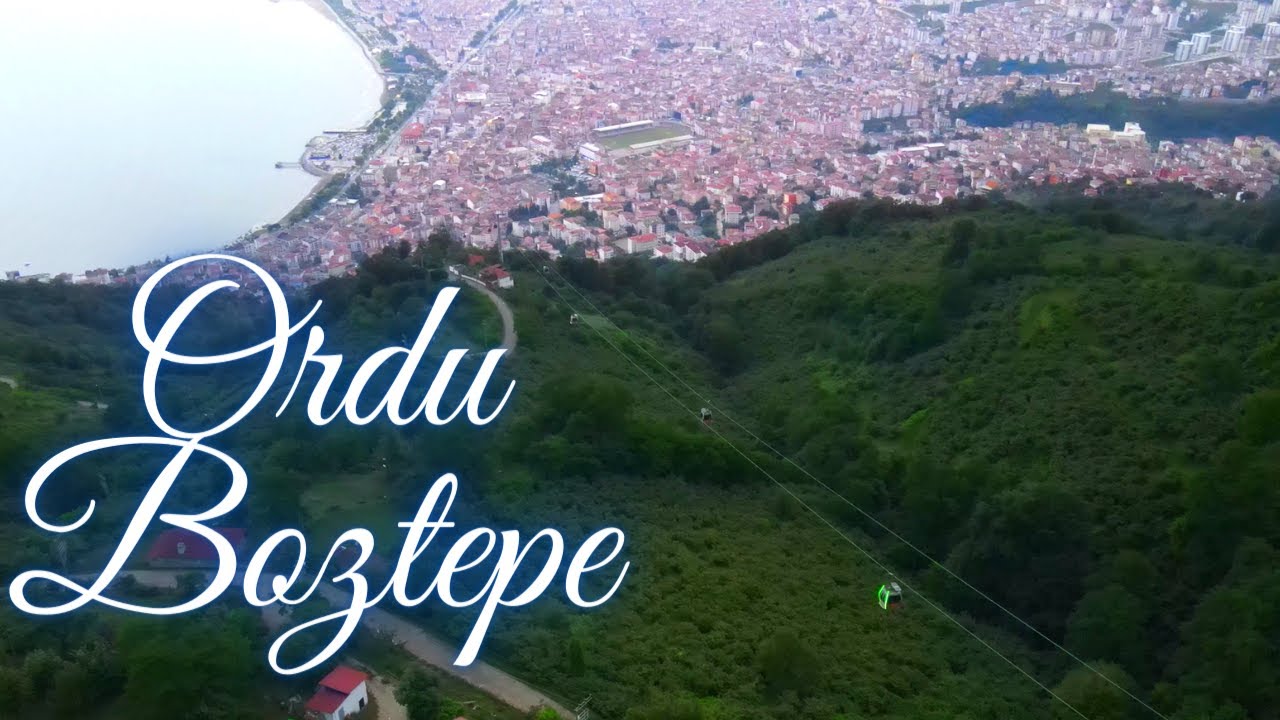 Ordu BOZTEPE / Deniz ve yeşillik manzaralı teleferik yolculuğu