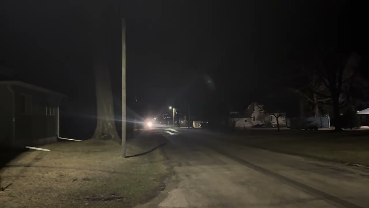 Train passes thru Fairbank while taking a short walk