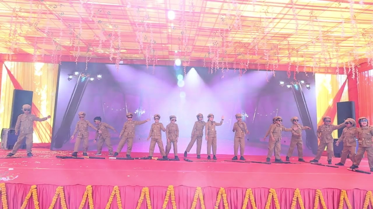 Police Dance by Pre-Primary Student