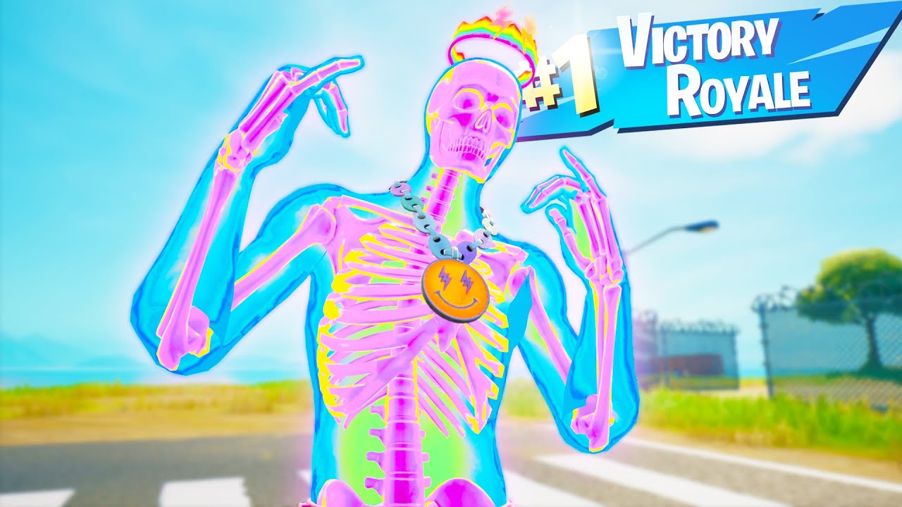 J BALVIN SKIN (SKELETON STYLE) GAMEPLAY / 10 Kills Solo Win + HANDCAM (Fortnite No Commentary -PC)