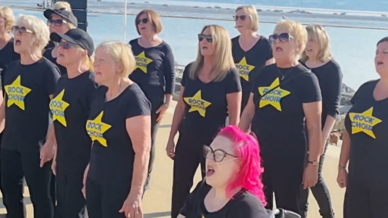 ⭐️Like A Prayer Rock Choir at West Kirby Promenade with Becky's Rockies ⭐️ 02/09/2023