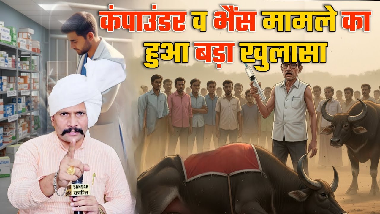 कंपाउंडर व भैंस मामले का हुआ बड़ा खुलासा...