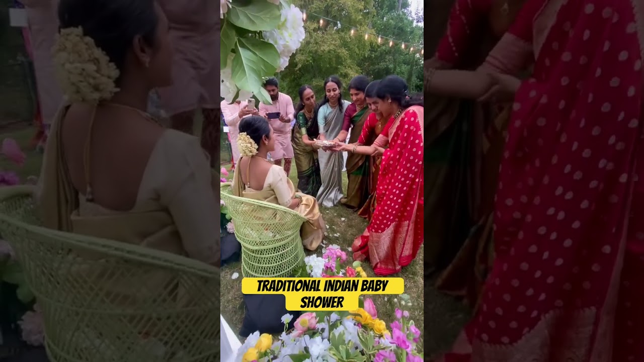 Traditional Indian Baby Shower ritual #maternal #mom #indian #ceremony #babyshower #desi