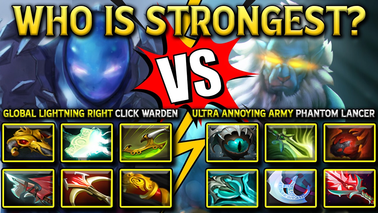 WHO IS STRONGEST? | Global Lightning Right Click Arc Warden Vs. Ultra Annoying Army Phantom Lancer