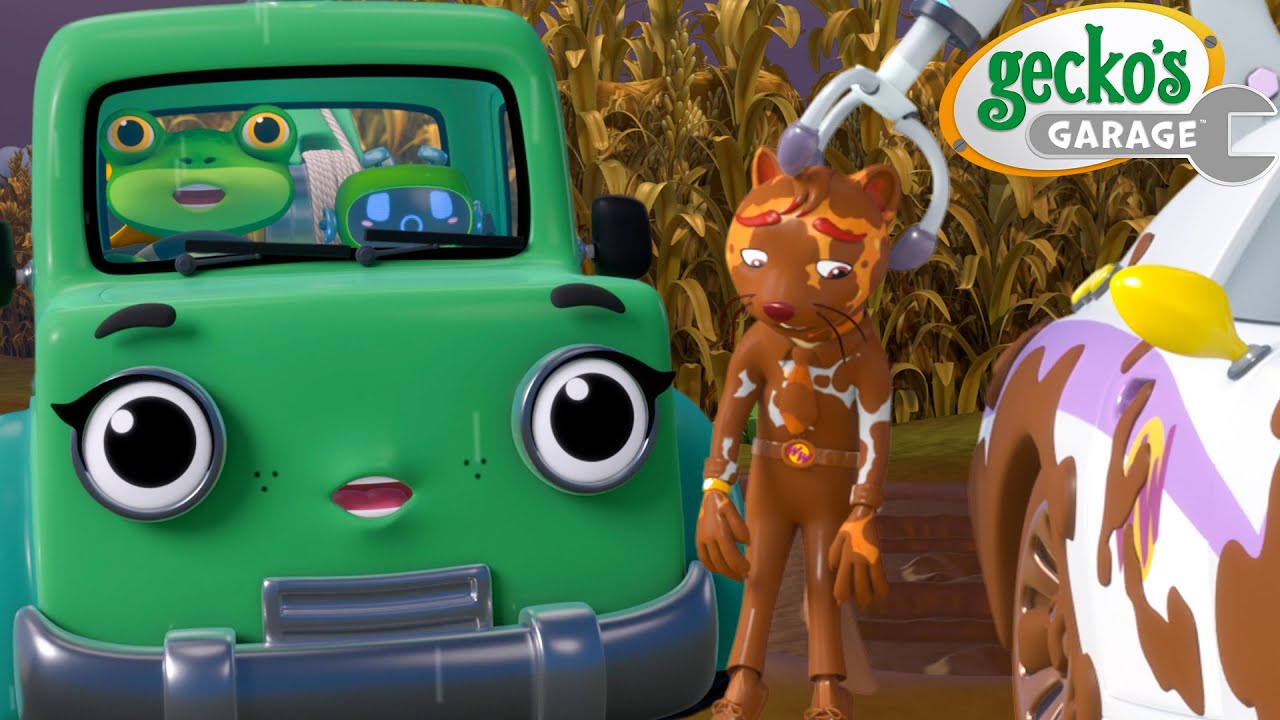 Mud Trouble in Trevor's Maze! | Gecko's Garage 🚚 | Cartoons For Kids | Toddler Fun Learning