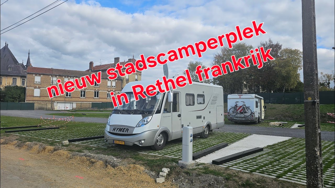 Splinternieuwe camperplaats In Rethel frankrijk 
