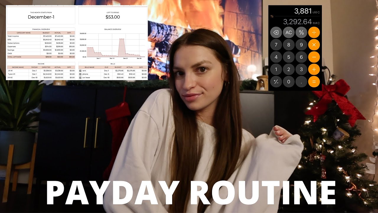BIWEEKLY PAYDAY ROUTINE 📊💰: Budgeting Combined Income, Credit Cards, Spreadsheet Set Up & Savings
