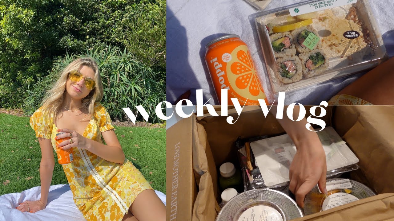 VLOG!  New Coffee Table, Sakara Meal Prep & Work Week in My Life!