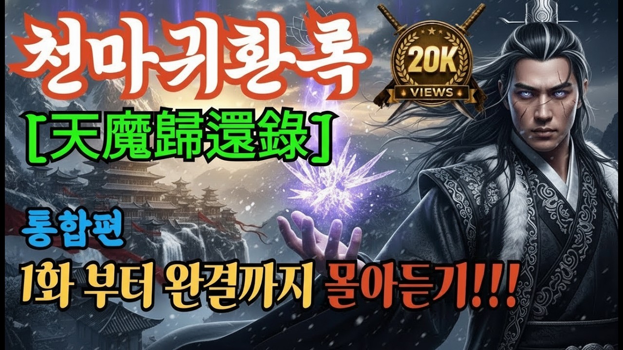[천마귀환록] 통합본 1화~완결까지 몰아듣기 | 오디오북 | 무협소설 | 무림