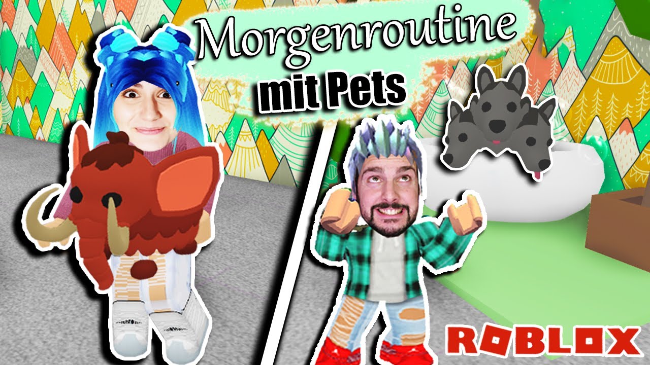 UNSERE TAGESROUTINE MIT UNSEREN PETS! Was machen wir den ganzen Tag in Adopt Me City? [Roblox]