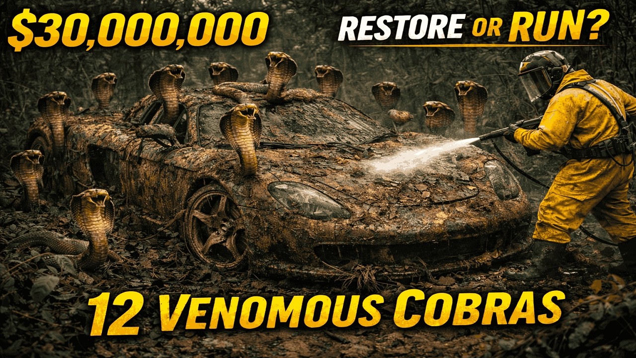 Restoring $30,000,000 Porsche Carrera GT Infested with 12 Venomous Cobras