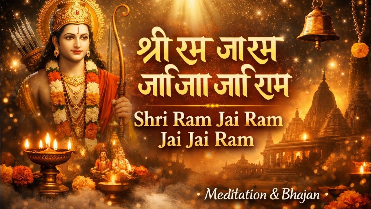 Shri Ram Jai Ram Jai Jai Ram 🙏 | Powerful Ram Mantra | Meditation & Bhajan | 108 Times