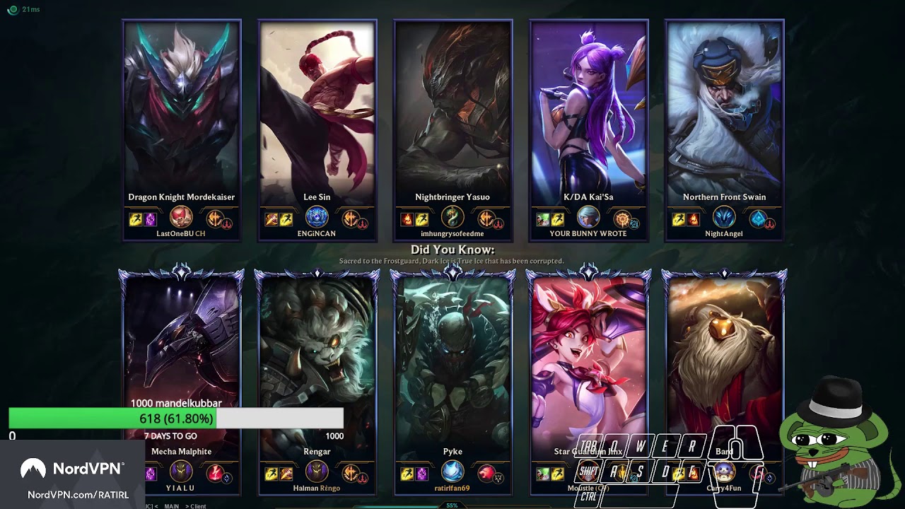 RATIRL | Tristana & Pyke mid muted stream