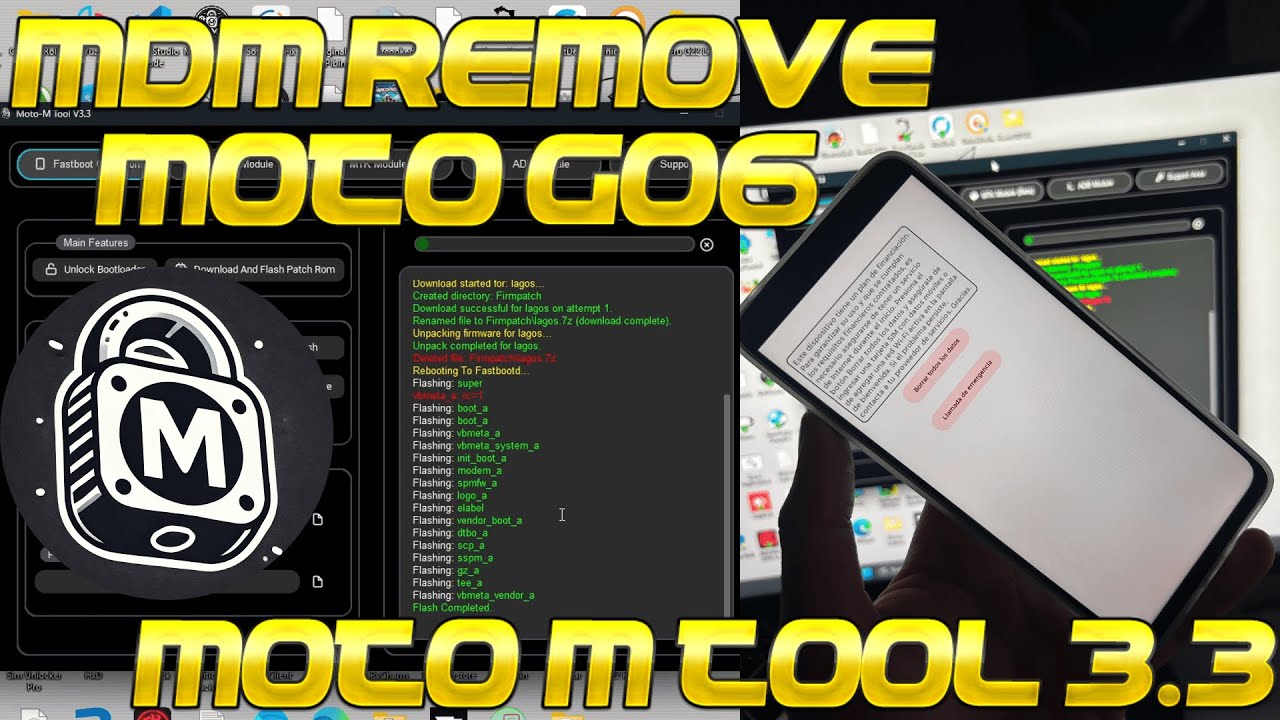 Remover MDM Moto G06 Con Rom Parchada Usando Moto-M Tool 3.3