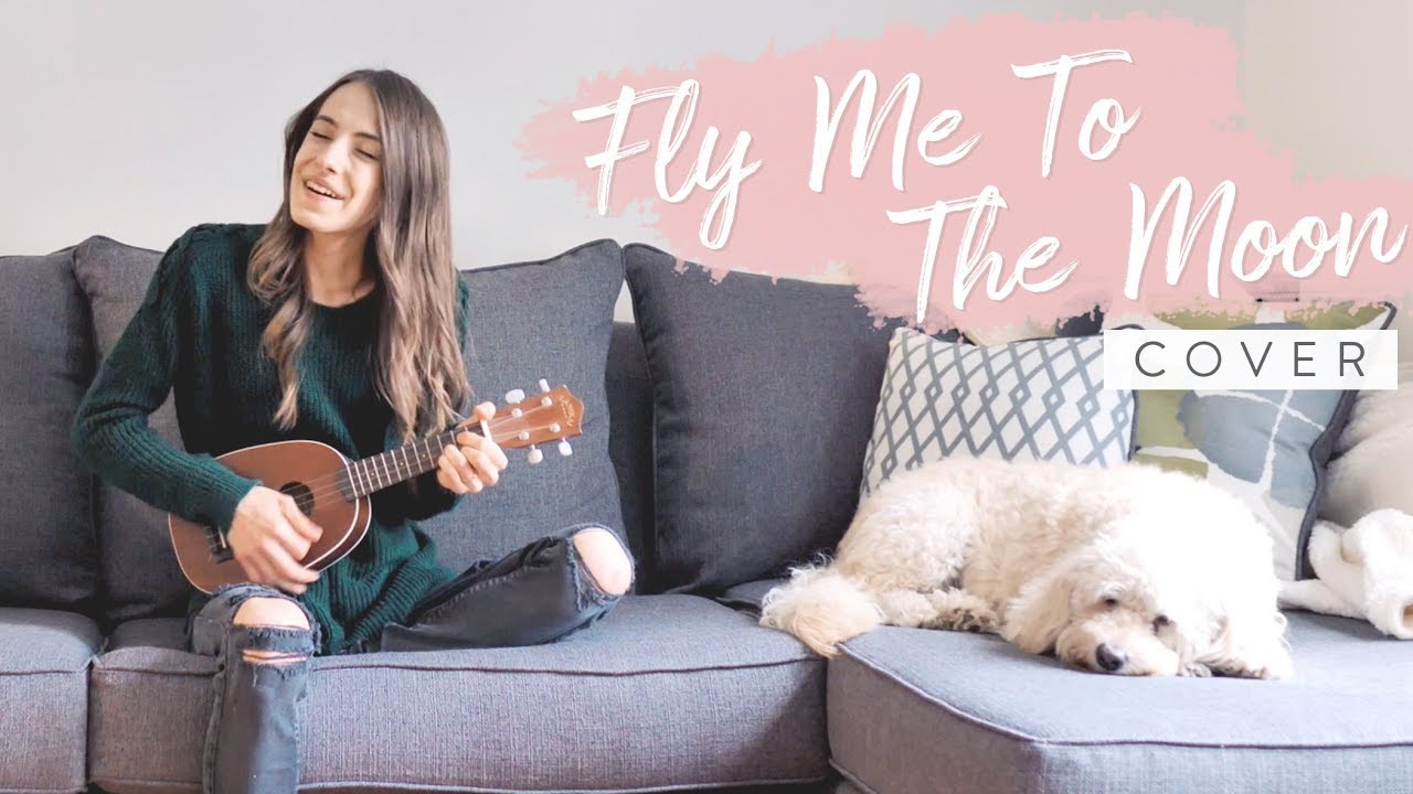Fly Me To The Moon - Frank Sinatra (covered by Bailey Pelkman) ft. Charlee the golden doodle