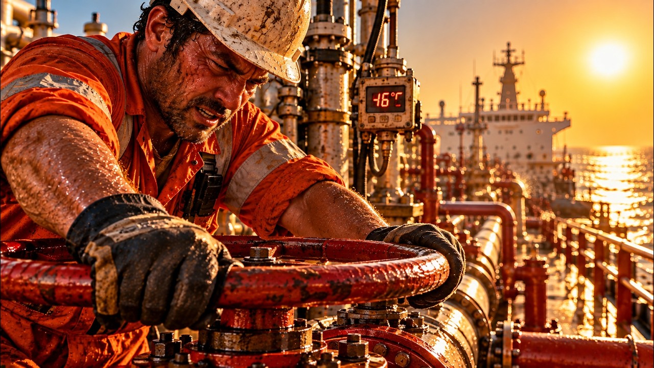 How Do Tanker Crews Work Safely in the Persian Gulf's 46&deg;C Heat?