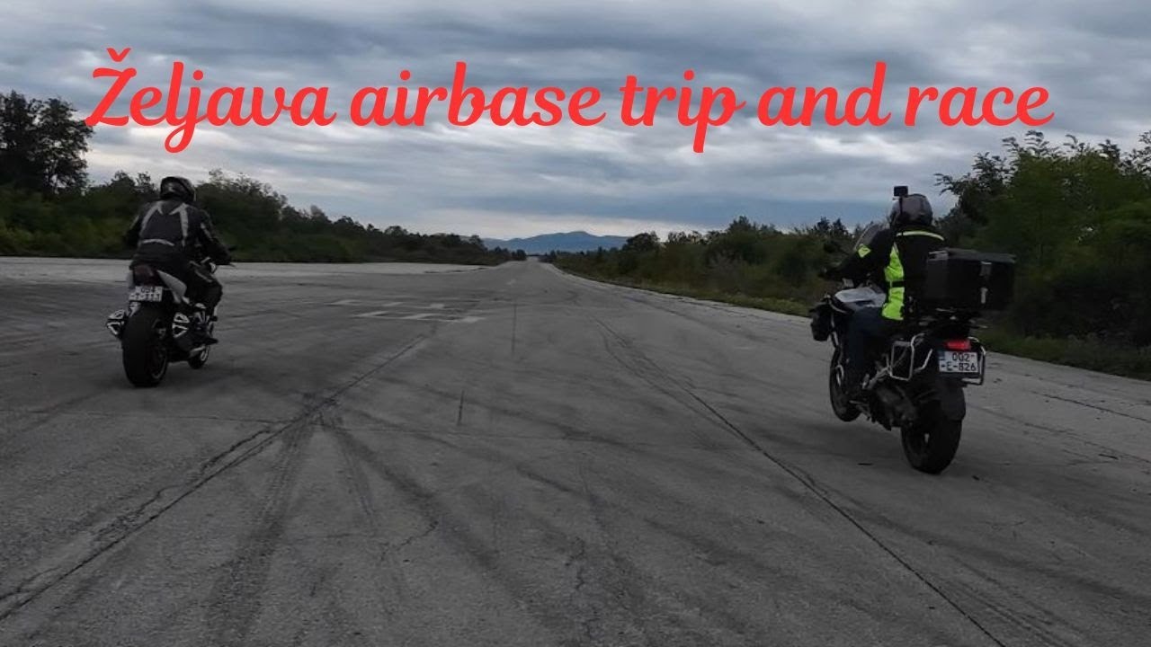 Insane Motorcycle Trip to Abandoned  Airbase ‘Željava’ 🇧🇦🇭🇷 | Race on the Runway!