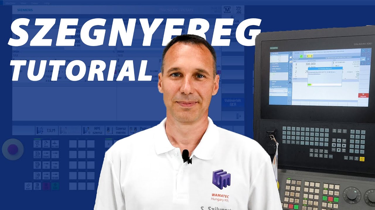 Szerszámtartó vagy ellenorsó szegnyeregnek - CNC tutorial - SIEMENS vezérlő, DN SOLUTIONS eszterga