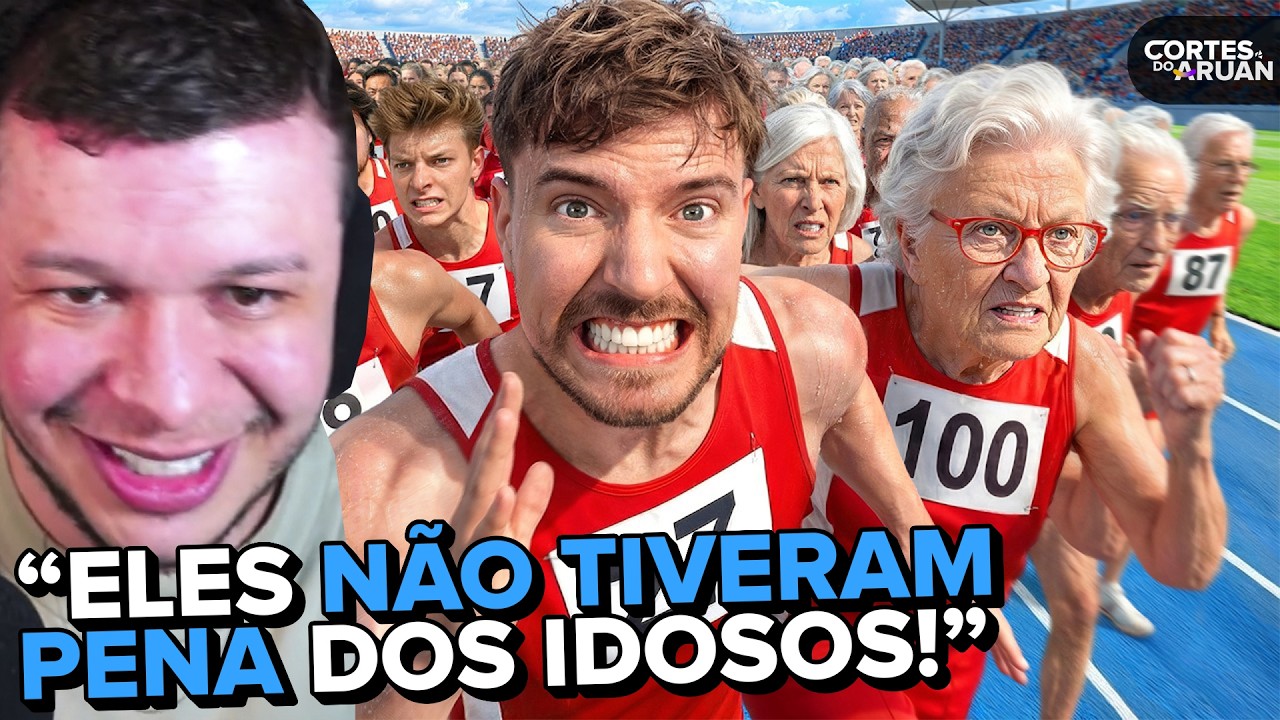 PESSOAS DE 1 A 100 ANOS LUTAM POR $250,000! (DESAFIO DO MRBEAST) - Cortes do Aruan