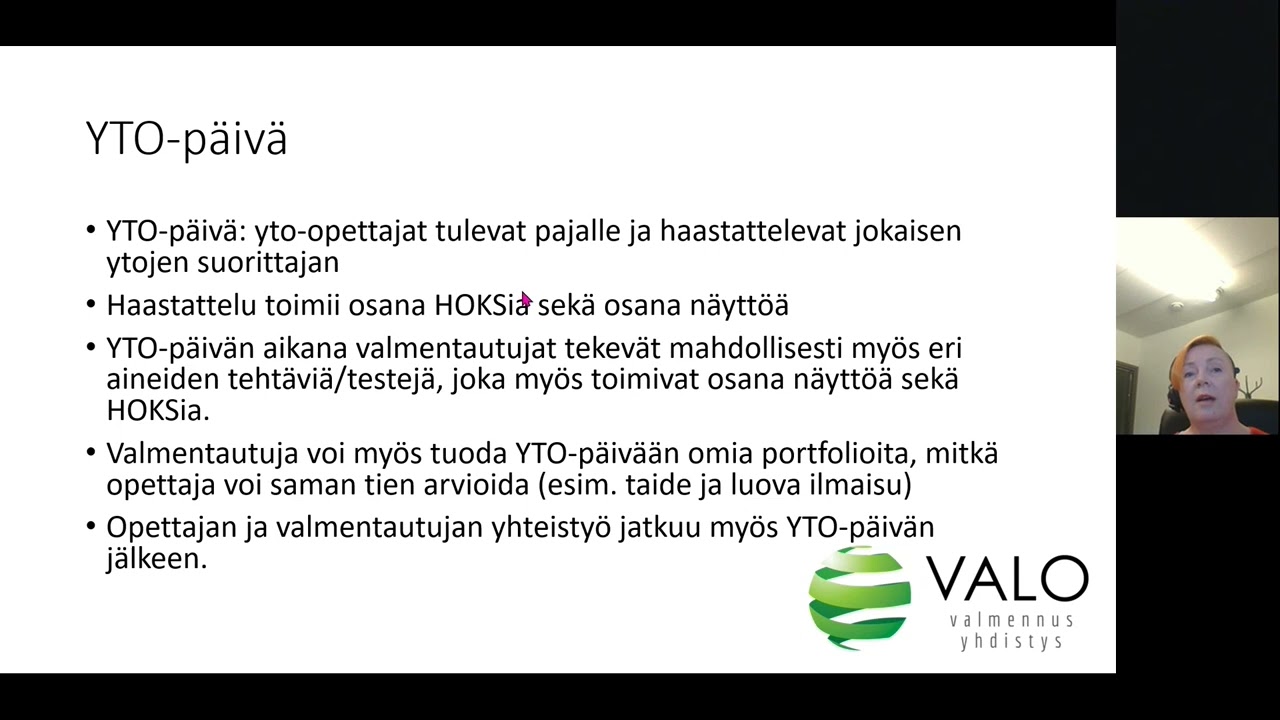 YTO aineiden toteuttaminen koulutuksen järjestäjän ja työpajan yhteistyönä