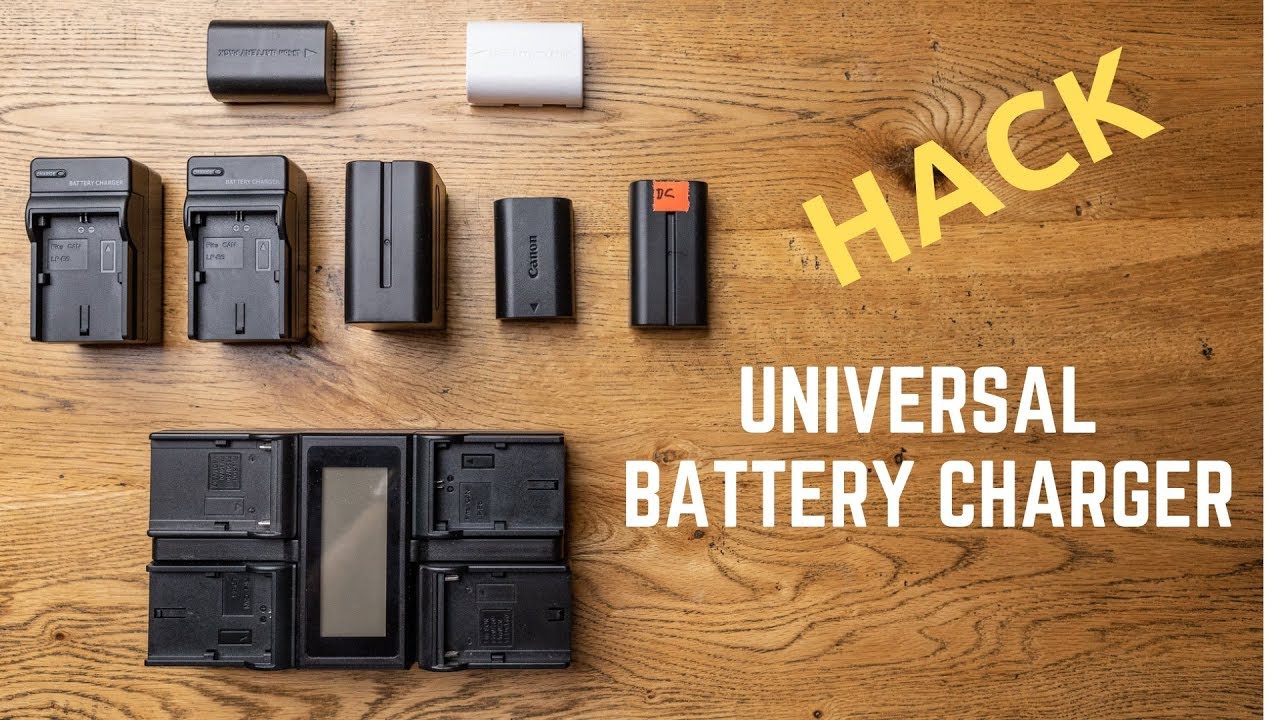 Universal camera battery charger