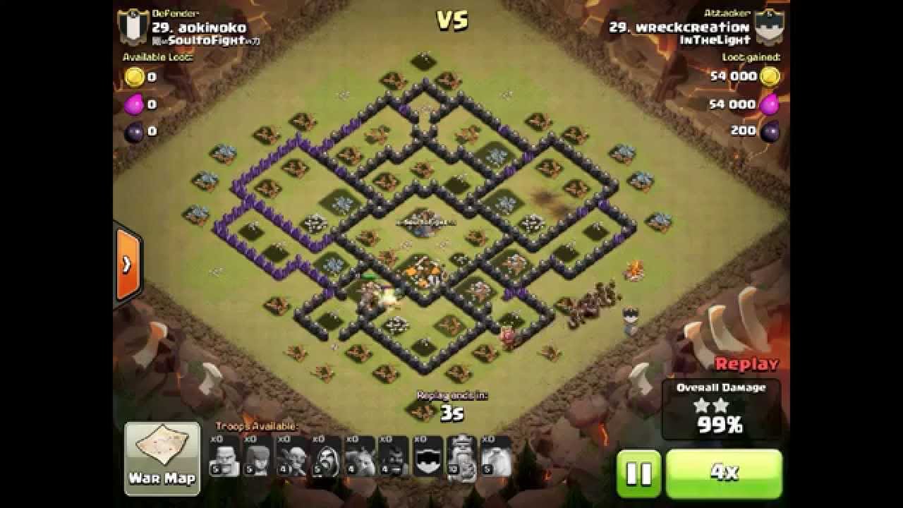 Clash of Clans - InTheLight clan war part 1
