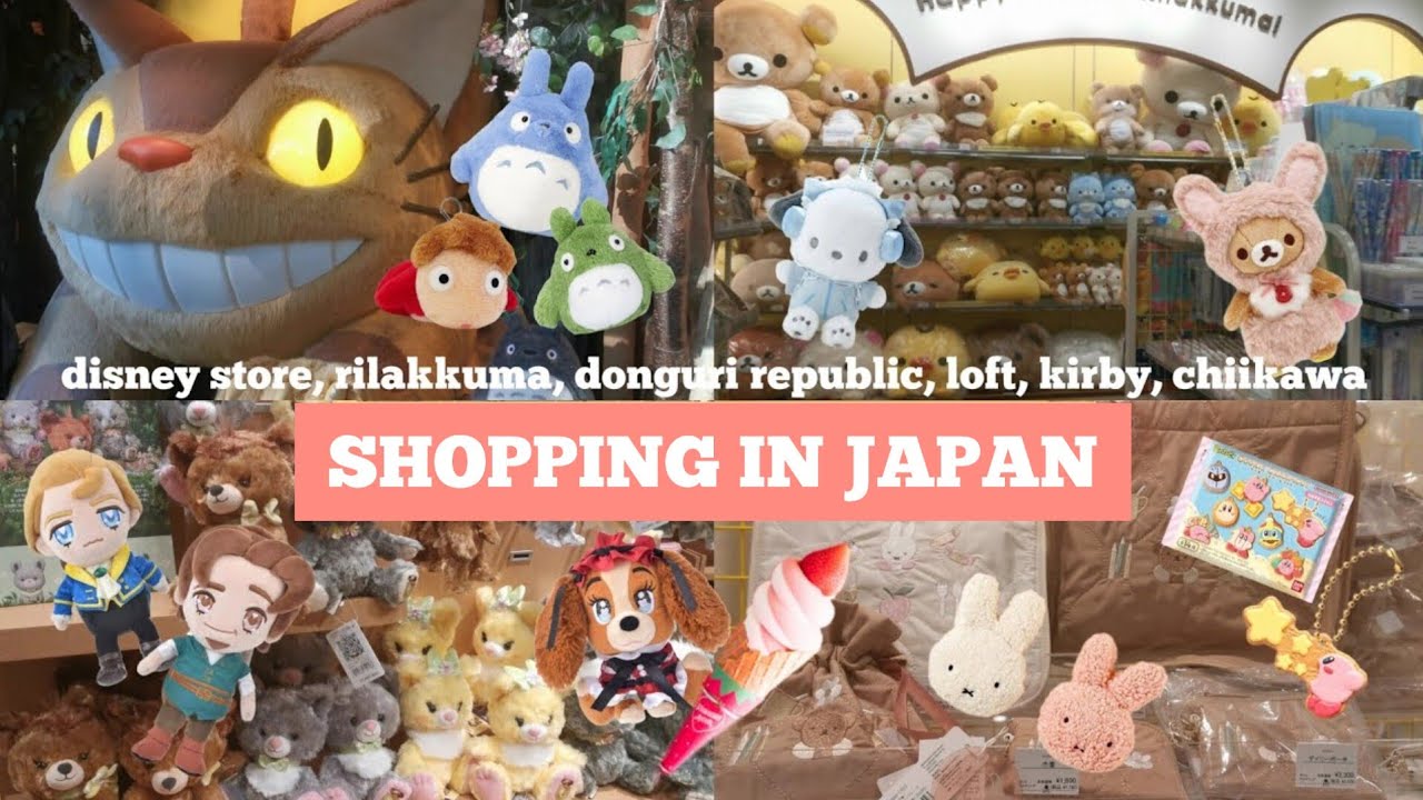 trinket shopping in japan 🍁 donguri republic, disney store, kirby, chiikawa, rilakkuma, miffy & more