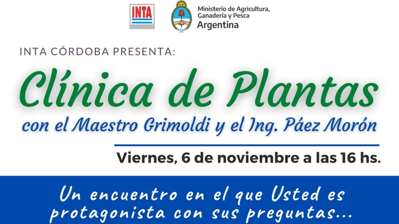 .:: CLÍNICA DE PLANTAS ::. con el Maestro Grimoldi y el Ing. Páez Morón