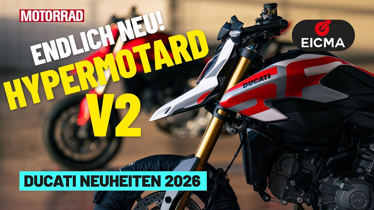 Ducati überrascht mit Hypermotard V2! + DesertX & Monster Neuheiten | Erste Sitzprobe auf der Eicma