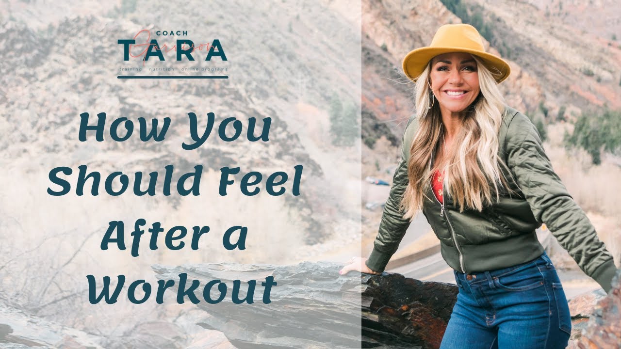 How you should feel after a workout!
