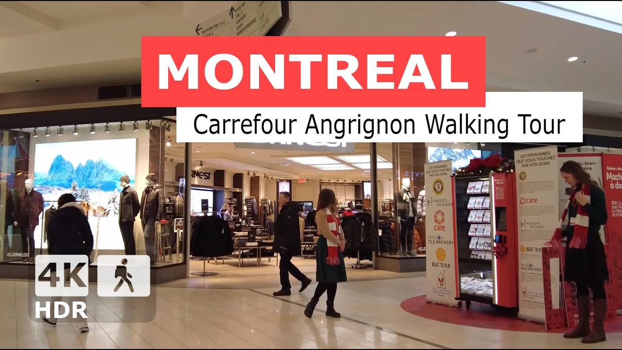 [ 4K ] Carrefour Angrignon Christmas Vibe Walking Tour | Montreal, Quebec, Canada 🇨🇦 2024