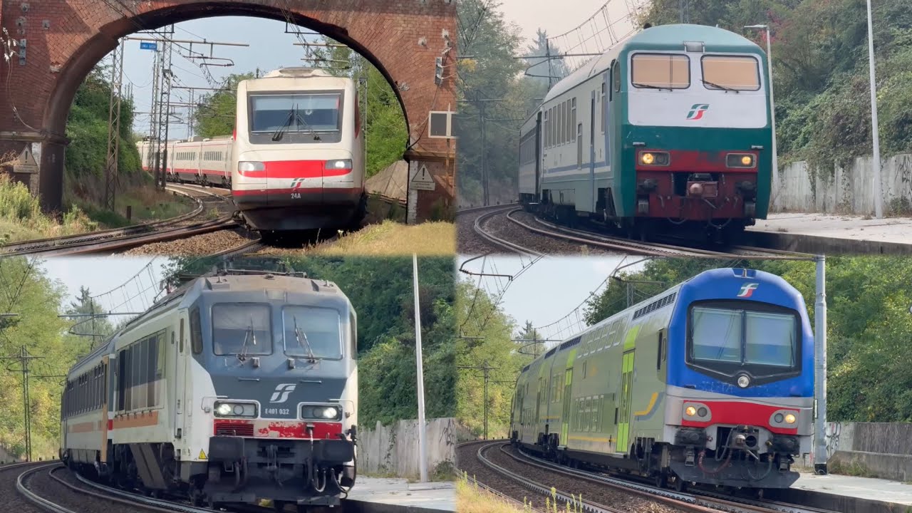 Treni passeggeri in transito sulla Torino - Asti  