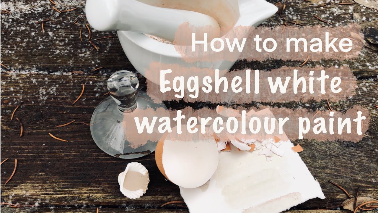 How to make Egg shell white watercolour paint